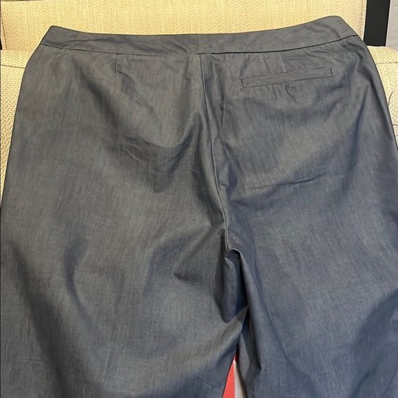 Armani Exchange Gray Dress Pants Flat Front cropped length size 8 - Picture 9 of 14